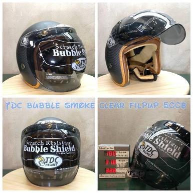 TDC bubble visor filpup ( สีควันบุรี)
