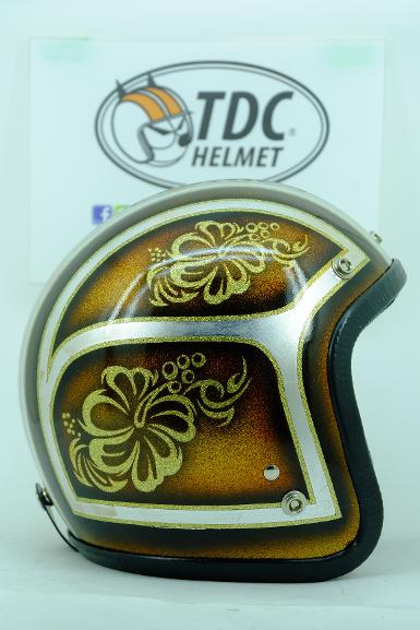 custom helmet metal felx gold leaf