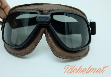 แว่นกันลม T7 CRG (สีดำ-ขอบสีน้ำตาล)